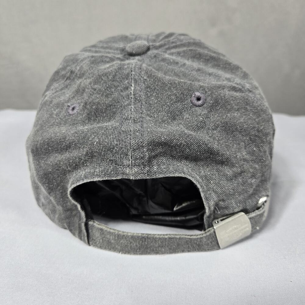 Harley Davidson Hat Gray Strapback Cap Motorcycle Embroidered Distressed Biker - Picture 4 of 8